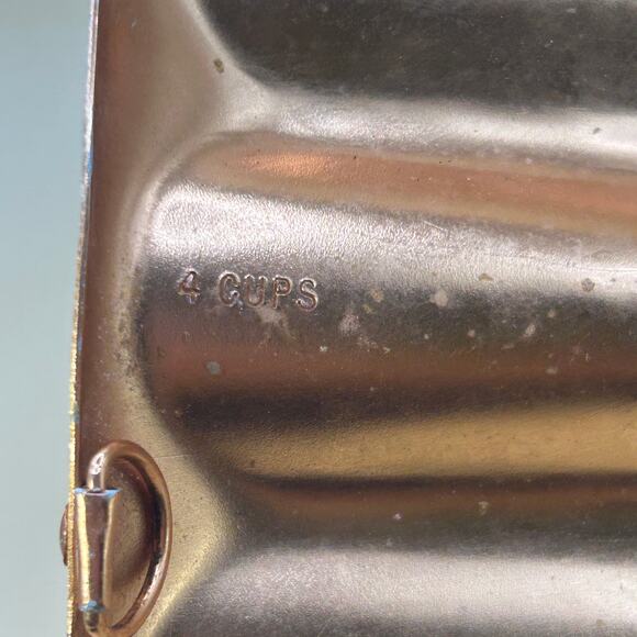 Vintage Mirro Copper Tone Aluminum Jello Cake Mold 6" Diameter Wall Decor - Picture 10 of 10